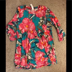 Bright Floral Print Top